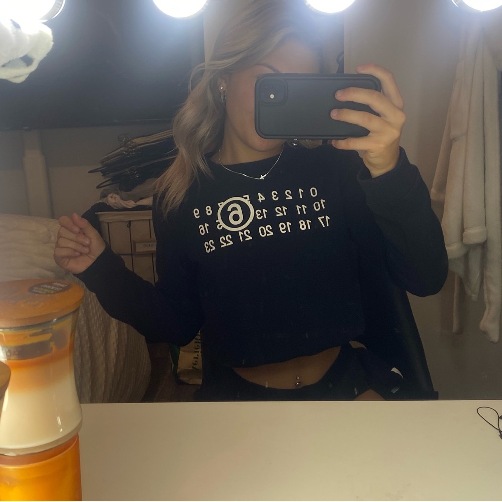 MM6 cropped crew neck